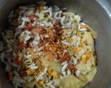 A picture of step 2 of Bhel puri.