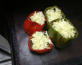 Foto del paso 4 de la receta: Pimientos rellenos, gratinados (vegetarianos)