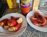 Foto del paso 1 de la receta: Pimientos rellenos de merluza y rape