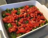 Une image de l'étape 4 de Pavés de truite aux tomates et poivrons verts.