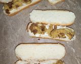 A picture of step 3 of Chicken long burger.