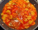 Foto del paso 8 de la receta: Bacalao con patatas y carlotas con tomate 😋😋😜