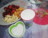 Une image de l'étape 1 de Smoothie HiChOBi de nèfles ،🍓🍌🍌🍓.