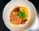 Hình bước làm 1 của món Hiyayakko - Đậu phụ lạnh kiểu Nhật