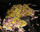 A picture of step 2 of Paneer karela.