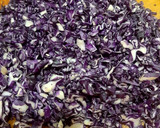 A picture of step 1 of Red Cabbage Modak (Red Cabbage, Coconut and mixed nuts).