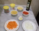 A picture of step 1 of Lentil and Vegetable Soup.
