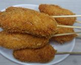 Foto langkah ke 5 dari resep Corn Dog Sosis Sapi.