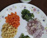 A picture of step 1 of Suji Upma.