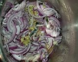 A picture of step 2 of Instant Pot Pulled Chicken in Spinach gravy.