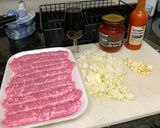 Foto del paso 1 de la receta: Salchichas de Pollo en Salsa Chile