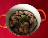 Foto del paso 5 de la receta Corvina de estero con patata y cebolleta al horno