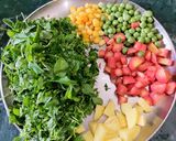 A picture of step 1 of Methi Subzi (Fenugreek leaves Dry Curry).