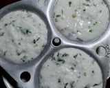 A picture of step 3 of Coriander flavoured steamed cakes.