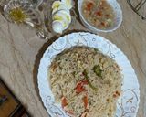 A picture of step 6 of Winter special fried rice + corn soup combo.