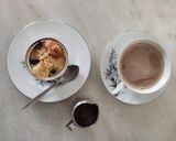 Foto langkah ke 4 dari resep Chocolate custard for breadpudding.