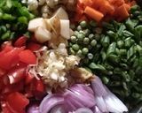 A picture of step 1 of Vegetable biryani.