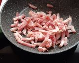 Foto del paso 1 de la receta: Espaguetis integrales al ajillo, con bacon