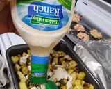 A picture of step 3 of Cheesy Ranch Potatoes.
