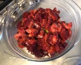 Une image de l'étape 2 de Compote de pêches de vigne et rhubarbe.