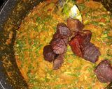 A picture of step 8 of Tuwon Shinkafa (Mashed Rice) and Groundnut Soup (Miyan Gyada).