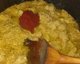 A picture of step 4 of Chicken Jalfrezi.