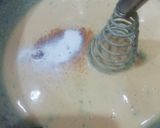 A picture of step 2 of Eggless Omellete.