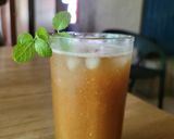 A picture of step 4 of Aam panha with organic jaggery and nutmeg.
