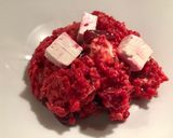 A picture of step 7 of Beetroot and Feta risotto.