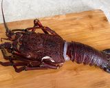A picture of step 1 of Oven Baked Rock Lobster with Truffle Seasoning Sauce.