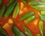 عکس مرحله 4 از دستور خورشت بامیه ولپه بدون گوشت