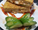 A picture of step 8 of Egg Sandwich with Chicken n Cheese !.