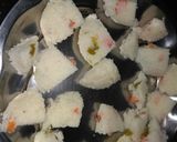 A picture of step 2 of Manchurian idli 65.