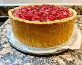 Foto del paso 12 de la receta: Tarta de requesón con chocolate y frambuesas