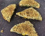 A picture of step 8 of Veg Sesame Toast.