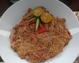 Foto langkah ke 3 dari resep Telur Dadar Udang Rebon.
