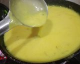 A picture of step 4 of Gujrati Khatti meethi kadhi.