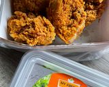 Gambar langkah 1 resipi Summer Salad with Fried Chicken.