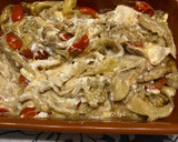 Foto del paso 6 de la receta: Burrata con berenjenas al horno y cherry’s salteados !