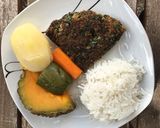 Foto del paso 7 de la receta: Tortilla de Acelga con verduras hervidas y arroz blanco