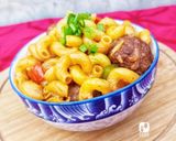 A picture of step 7 of Cavatappi (twisted) Pasta With Meatballs 🍜🍝😋.