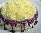 Foto langkah ke 13 dari resep Mile Crepes blueberry chesee.