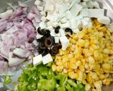 A picture of step 1 of Open paneer sandwich.