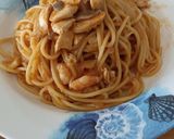 Foto langkah ke 7 dari resep Spaghetti Seafood mentaiko sauce.