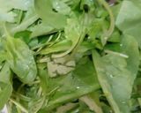 हरे प्याज़ और पालक के पकौड़े (hare pyaz aur palak ke pakode recipe in Hindi) रेसिपी चरण 1 फोटो