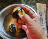 A picture of step 2 of Kachha Aam panna.