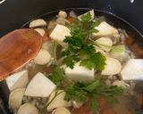 Tárkonyos csirkeragu leves🍲😊 recept fázis 1 fotója
