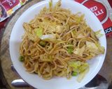A picture of step 3 of Chowmein noodles.