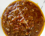 A picture of step 1 of Onion sauce.