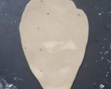 A picture of step 11 of Shankh/ conch shaped layered paratha.
